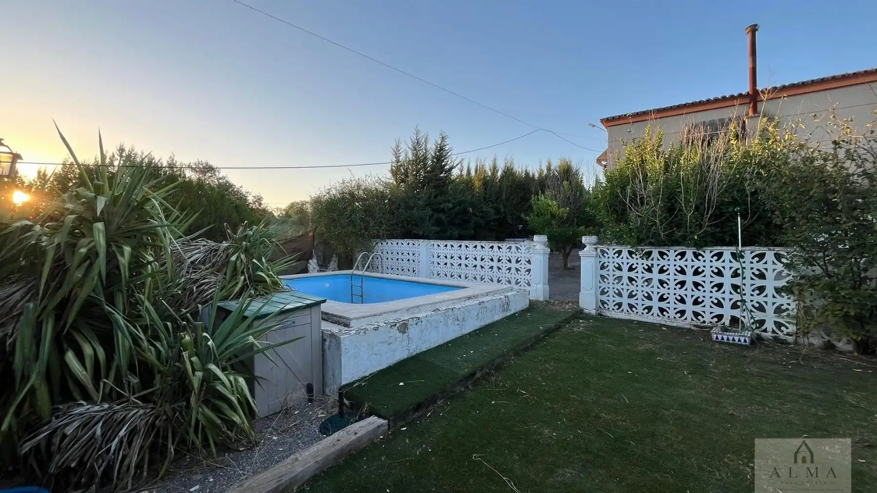 Swimming pool of Houses for sale in Alange