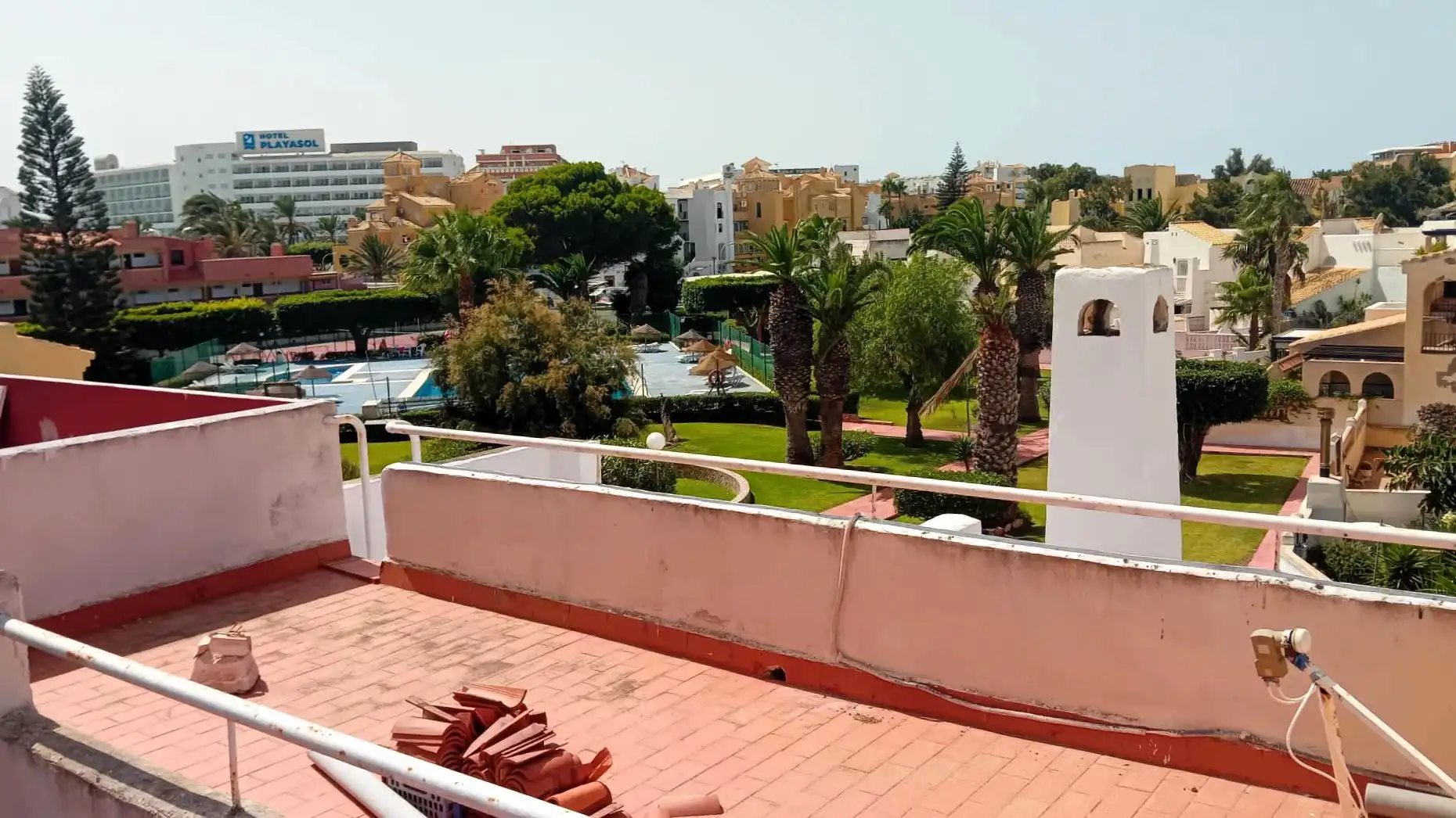 Terraza de Casa adosada en venta en Roquetas de Mar con Jardín privado, Terraza y Trastero