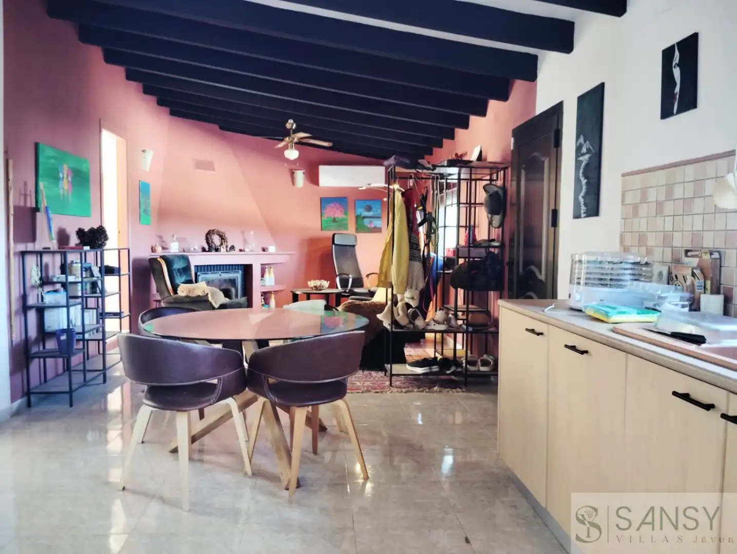 Dining room of Country homes for sale in Moraira  with Air Conditioner, Terrace and Storage room