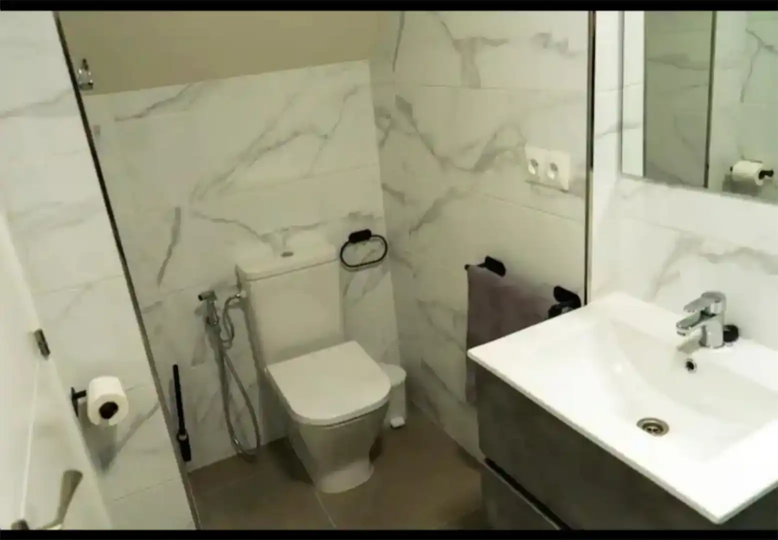 Baño de Casa adosada en venta en Málaga con Aire acondicionado, Parquet y Amueblado