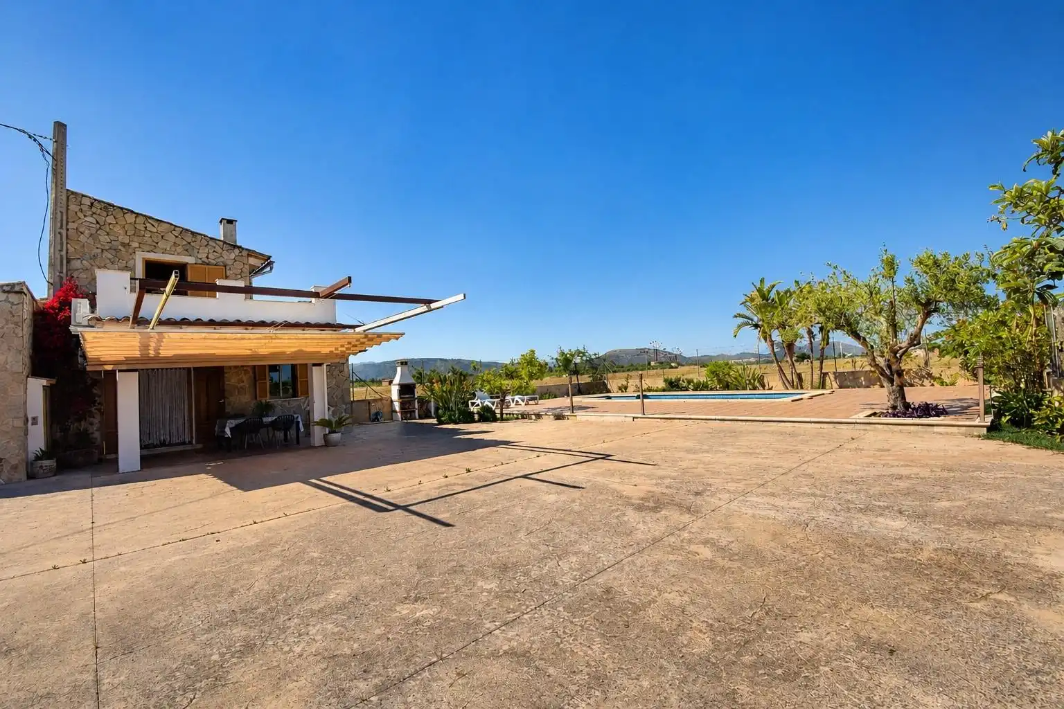 Vista exterior de Finca rústica de alquiler en Muro con Piscina