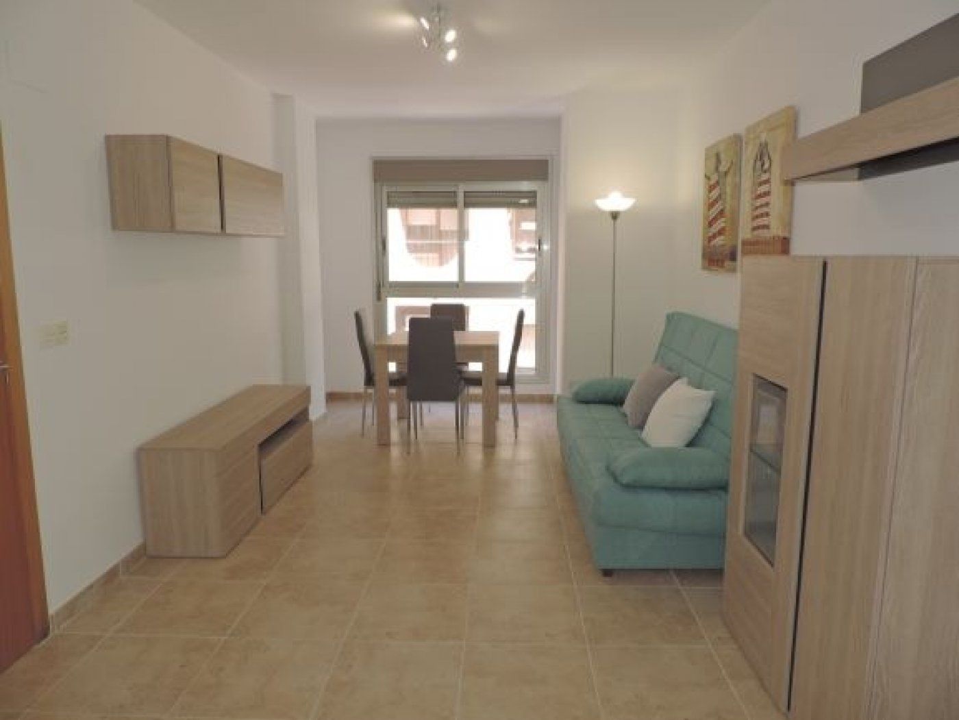 Sala d'estar de Apartament de lloguer en Santa Pola amb Terrassa