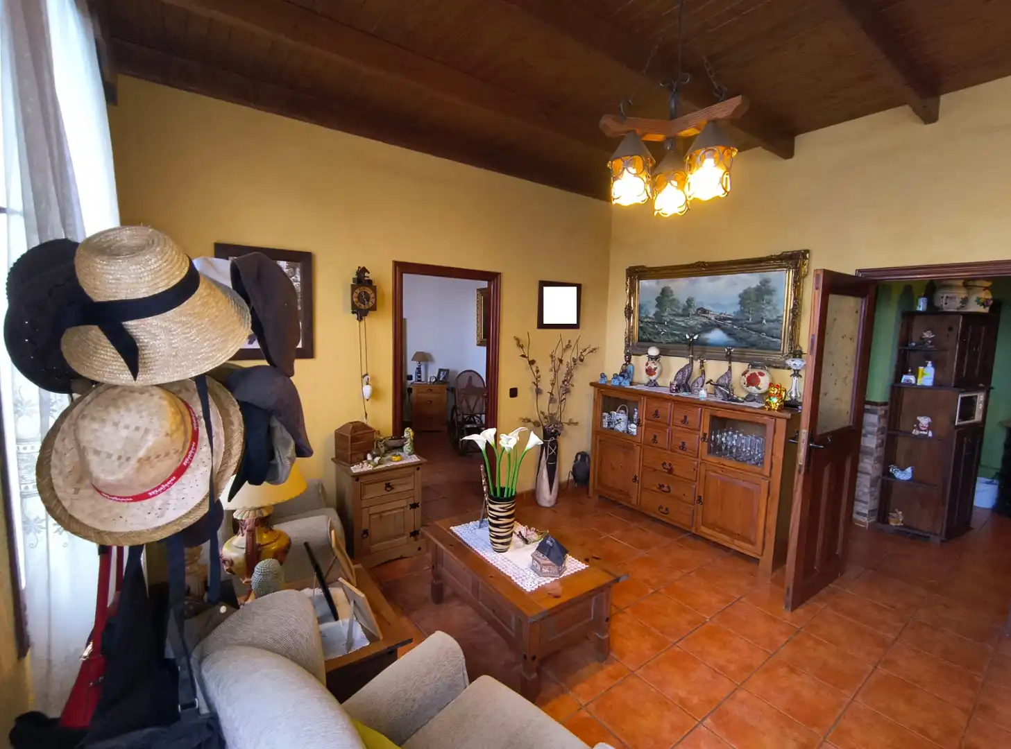 Sala de estar de Casa o chalet en venta en Los Realejos con Jardín privado, Terraza y Amueblado