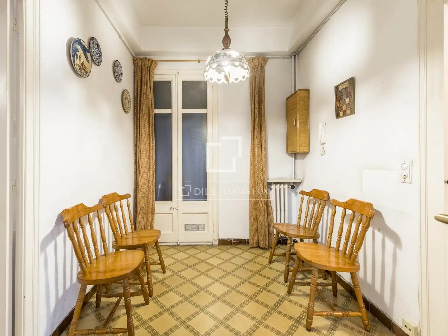 Esszimmer von Wohnung zum Verkauf in Barcelona mit Klimaanlage, Privatgarten und Terrasse