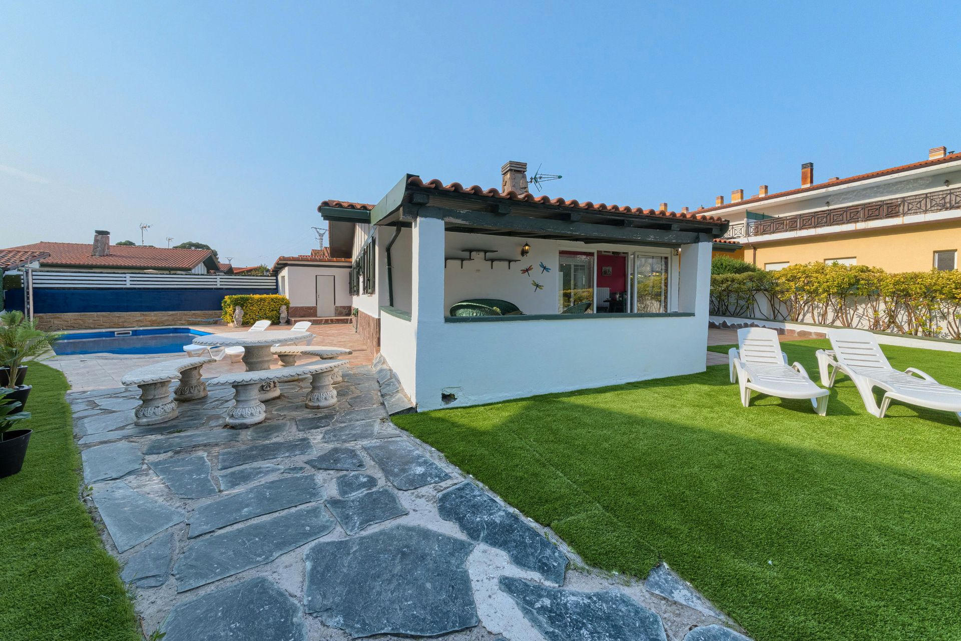 Garden of House or chalet to rent in Castro-Urdiales  with Heating, Private garden and Swimming Pool