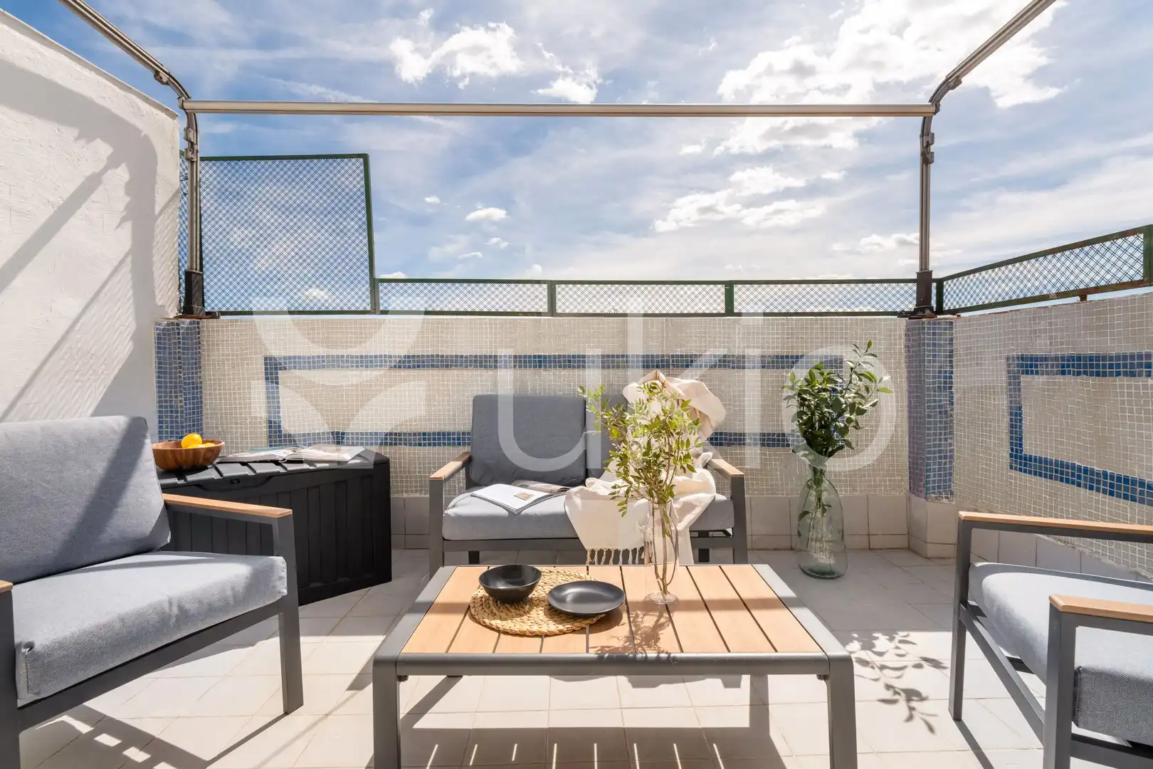 Terrasse von Dachboden zur Miete in Madrid mit Klimaanlage, Heizung und Terrasse