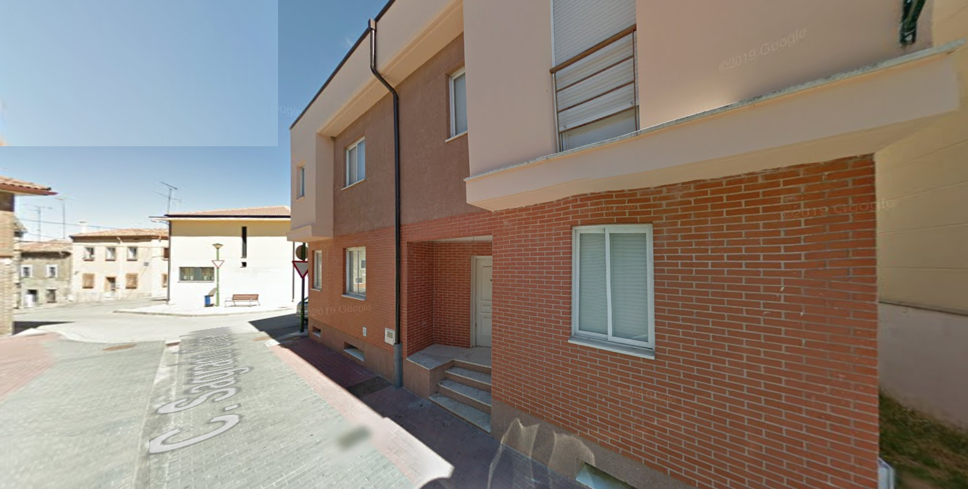 Exterior view of Single-family semi-detached for sale in Burgos Capital  with Heating, Terrace and Storage room
