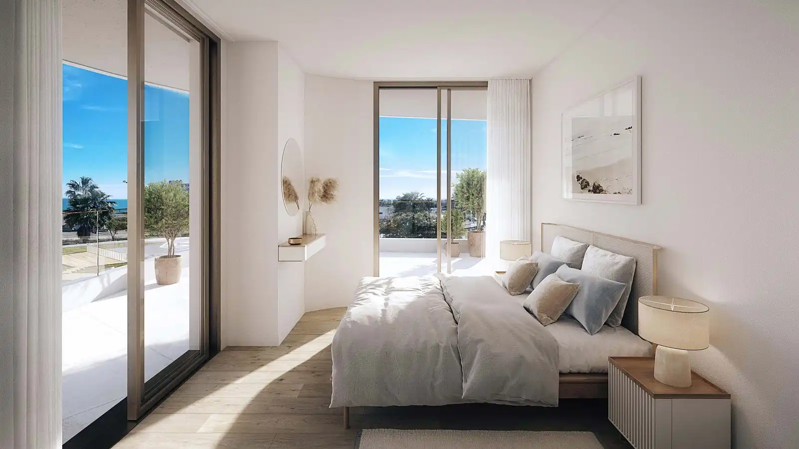 Bedroom of Apartments for sale in Málaga  with Air Conditioner, Terrace and Storage room
