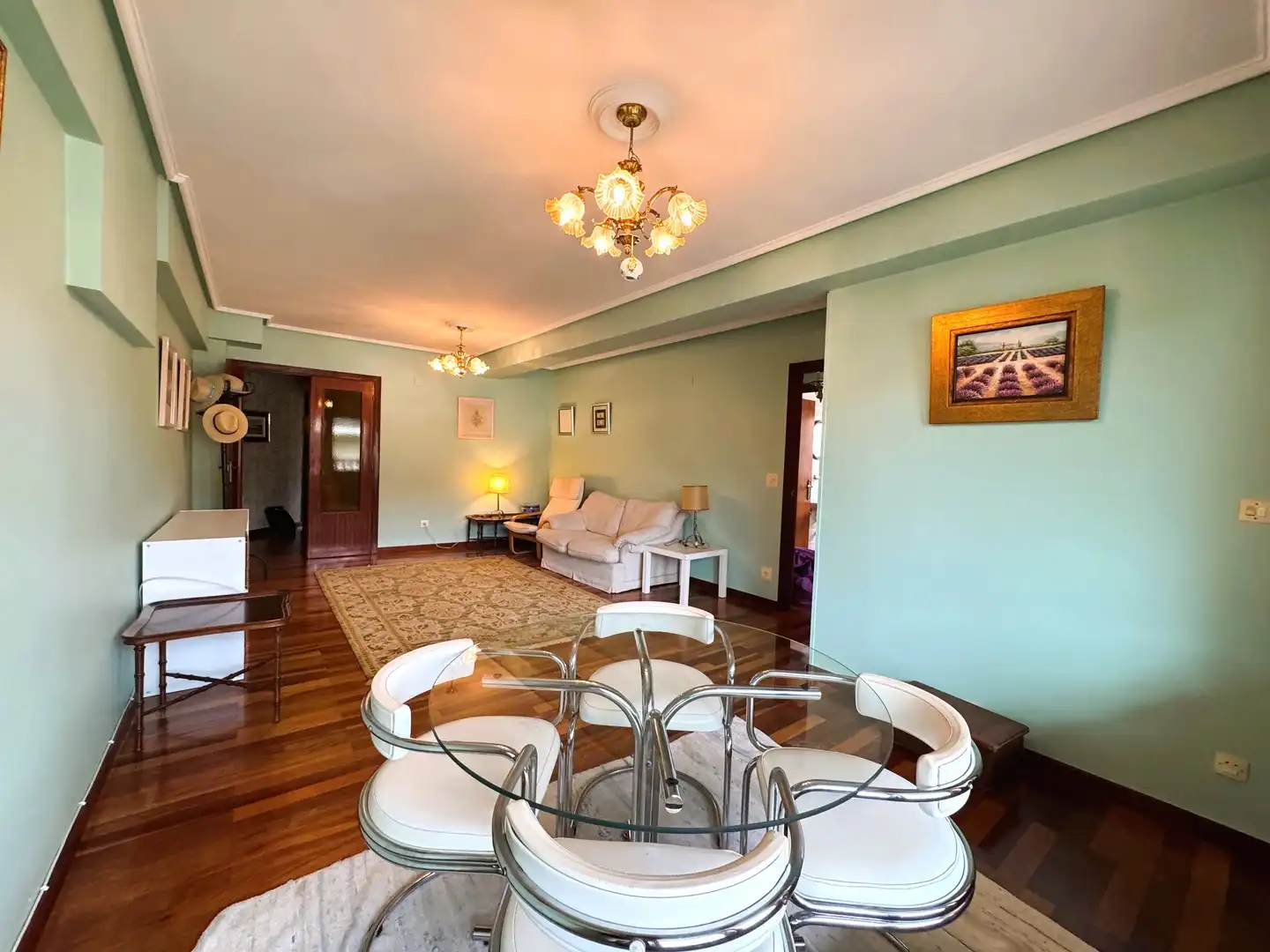 Wohnzimmer von Wohnung zum Verkauf in Artziniega mit Heizung, Privatgarten und Parkett