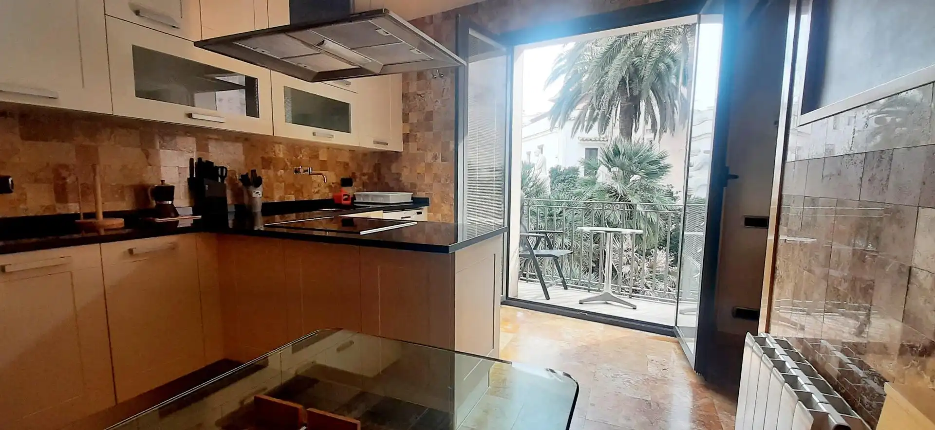 Kitchen of Flat for rent in Sitges  with Air Conditioner, Heating and Furnished