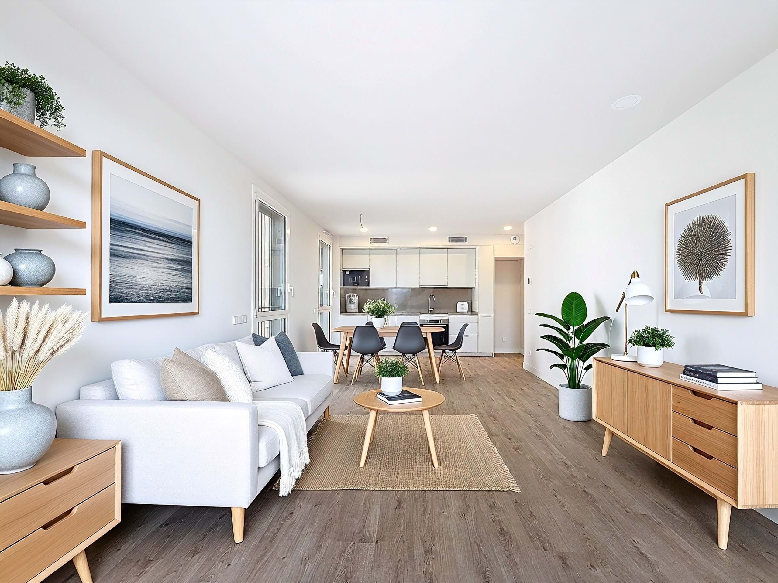 Living room of Flat for rent in Tiana  with Air Conditioner, Heating and Terrace