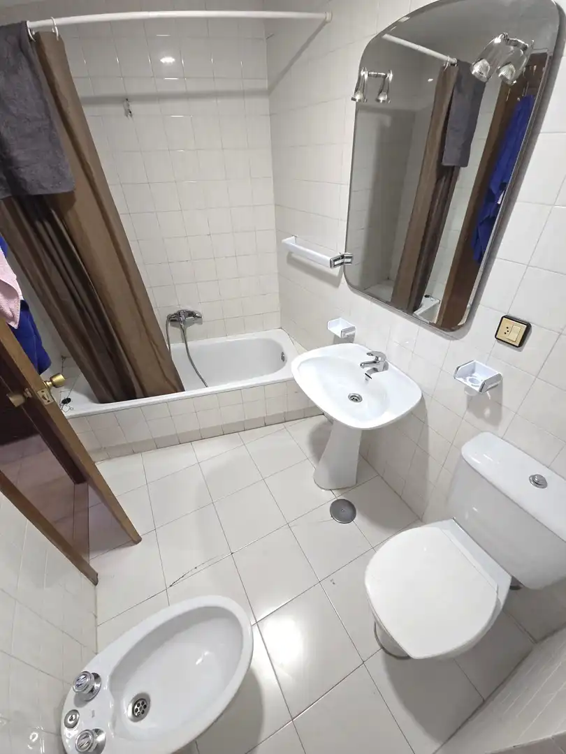 Bathroom of Flat for rent in Cáceres  with Heating, Terrace and Furnished