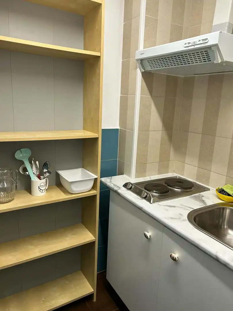 Kitchen of Flat for rent in Barcelona  with Air Conditioner, Heating and Washing machine