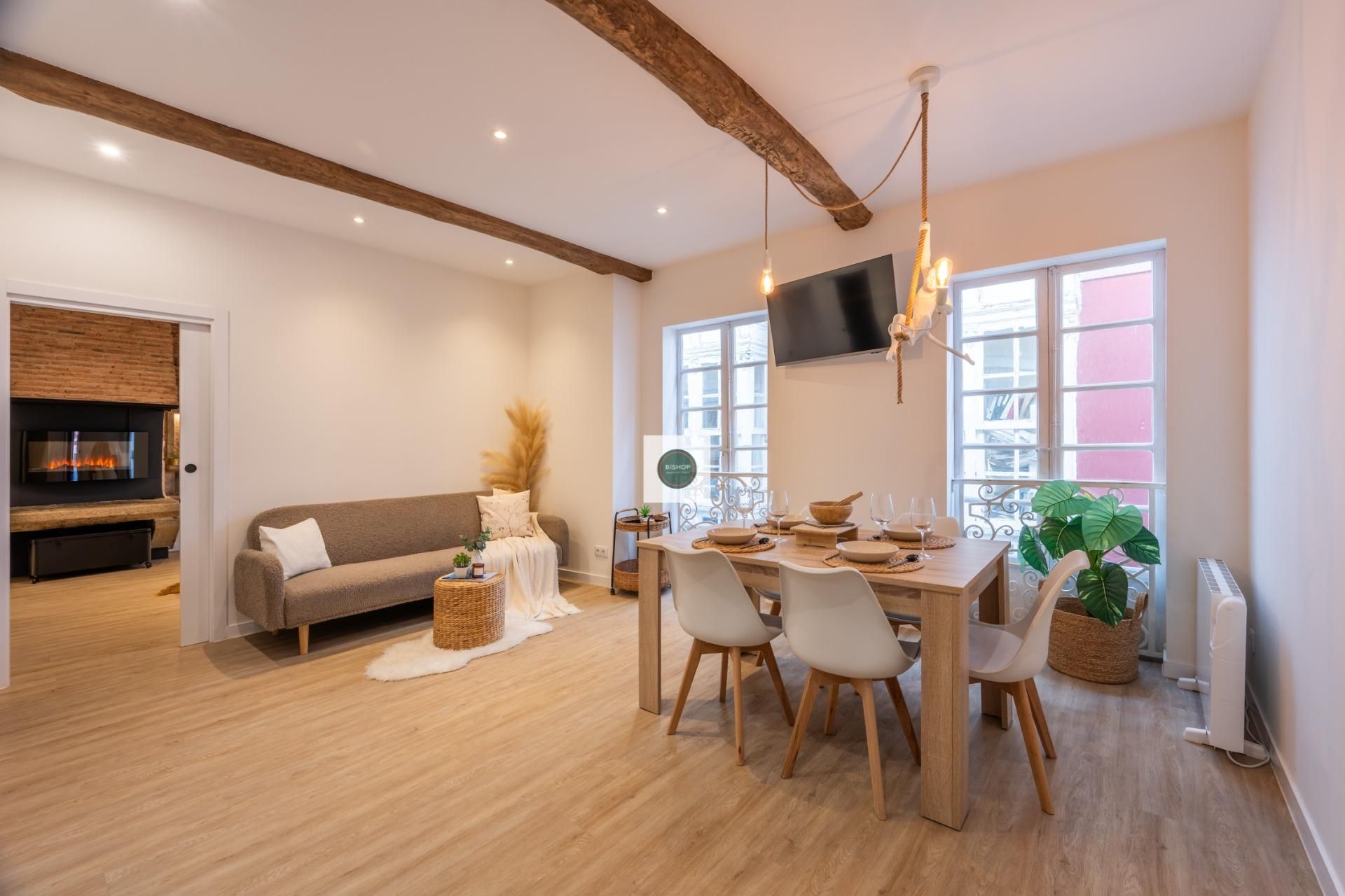 Living room of Flat for sale in A Coruña Capital   with Heating