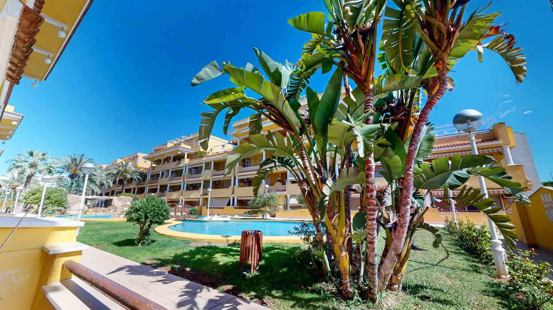 Jardín de Apartamento de alquiler en Dénia con Aire acondicionado, Calefacción y Terraza