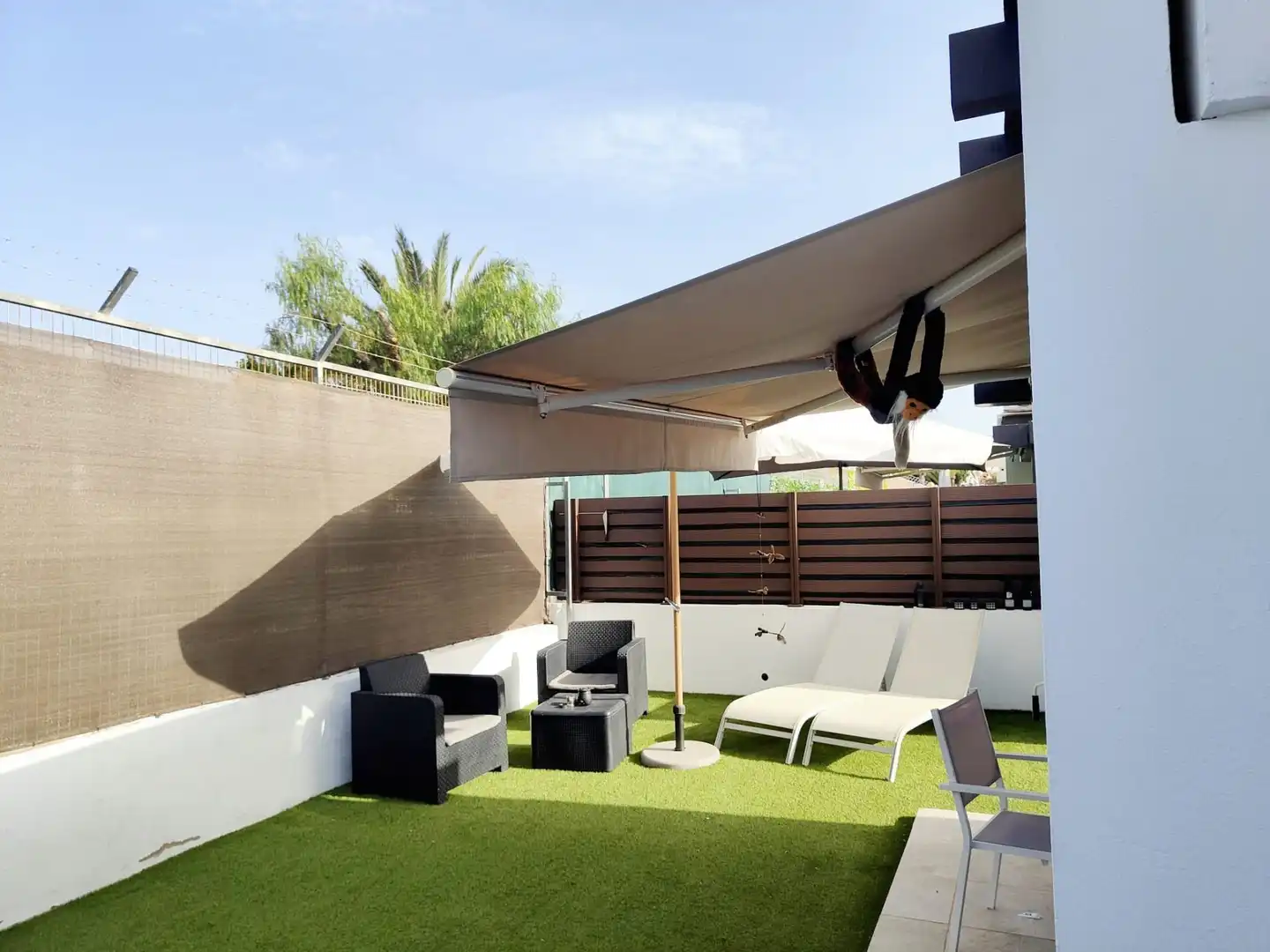Terrassa de Casa o xalet de lloguer en San Bartolomé de Tirajana amb Aire condicionat, Jardí privat i Terrassa