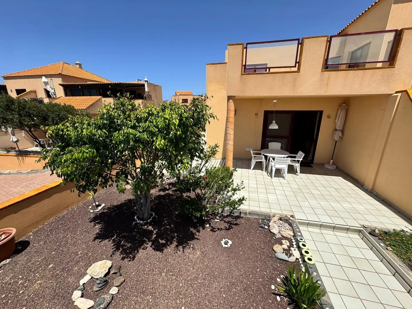 Terraza de Apartamento de alquiler en Costa Calma