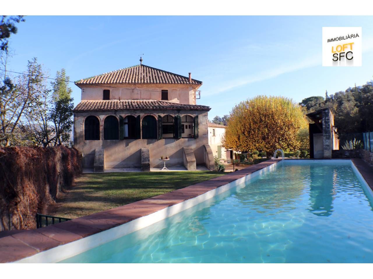 Swimming pool of Country house for sale in Sant Feliu de Codines  with Heating, Private garden and Terrace