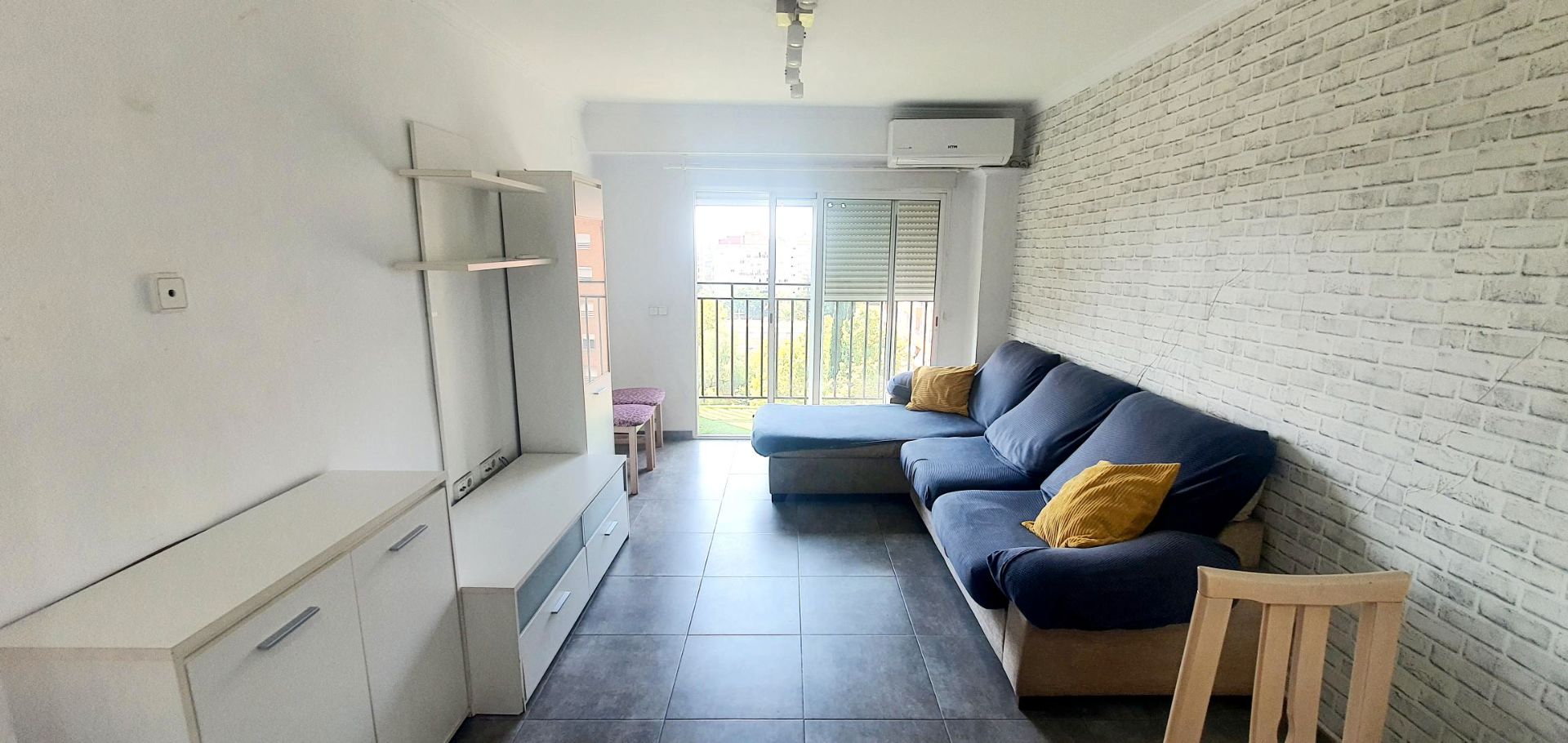 Sala de estar de Piso en venta en  Valencia Capital con Aire acondicionado, Amueblado y Lavadora