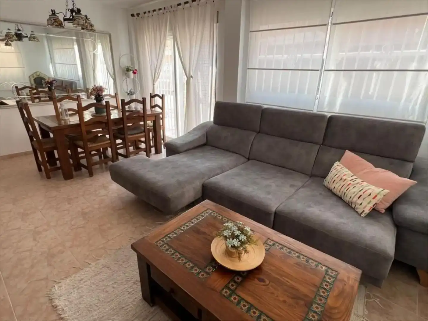 Sala d'estar de Casa adosada en venda en Cullera