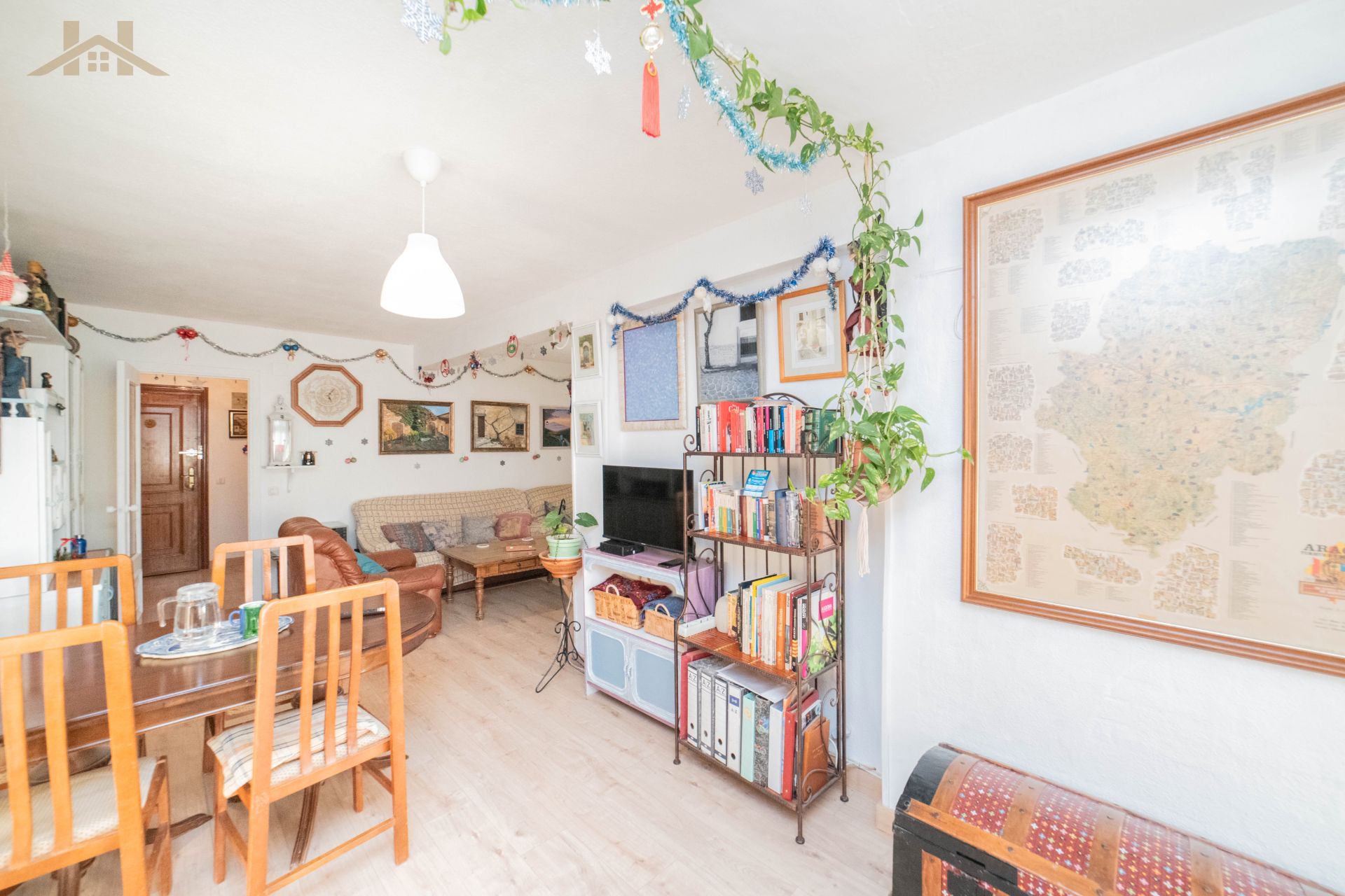 Living room of Flat for sale in Móstoles  with Heating, Terrace and Furnished