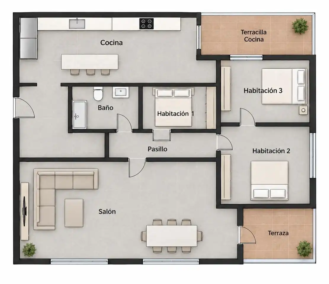 Flat for sale in Virgen del Rosario