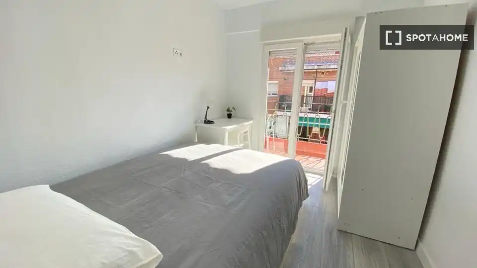 Habitación de Piso de alquiler en Madrid con Aire acondicionado, Calefacción y Amueblado