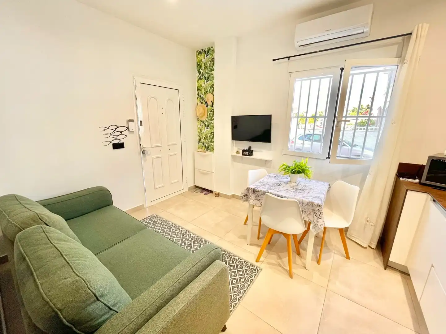 Wohnzimmer von Wohnung zur Miete in Pilar de la Horadada mit Klimaanlage, Möbliert und Waschmaschine
