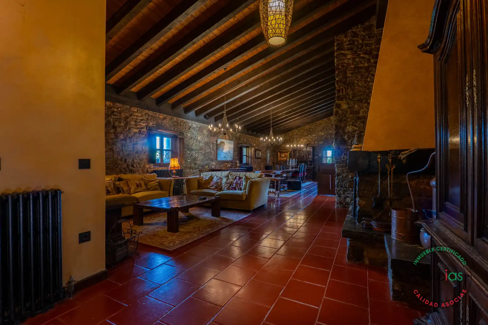 Sala d'estar de Casa o xalet en venda en Carreño amb Calefacció, Jardí privat i Traster