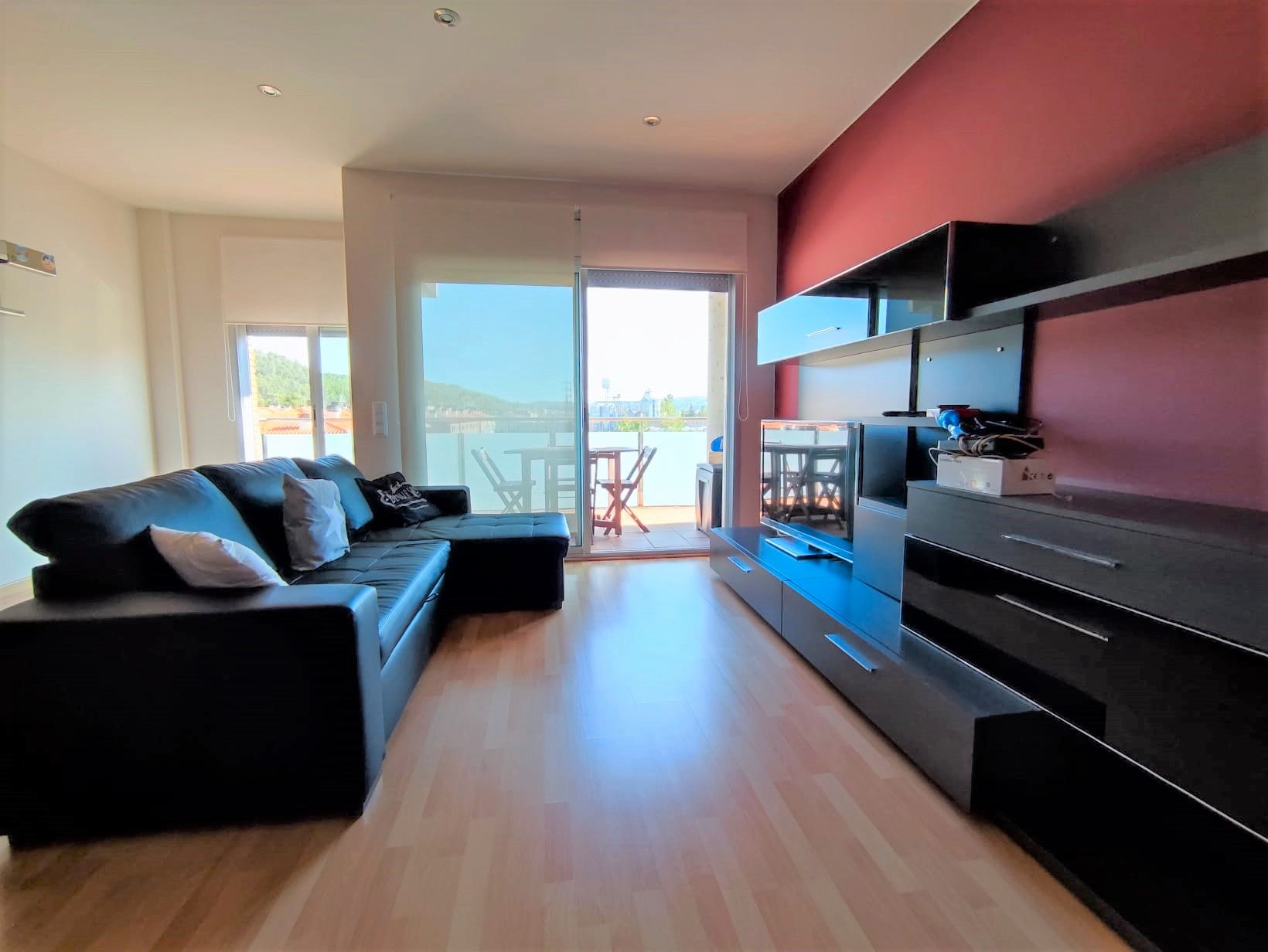 Living room of Flat for sale in Sarrià de Ter  with Air Conditioner, Heating and Parquet flooring