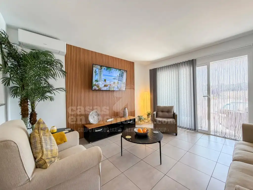 Living room of Apartments for sale in Es Mercadal  with Air Conditioner, Private garden and Terrace
