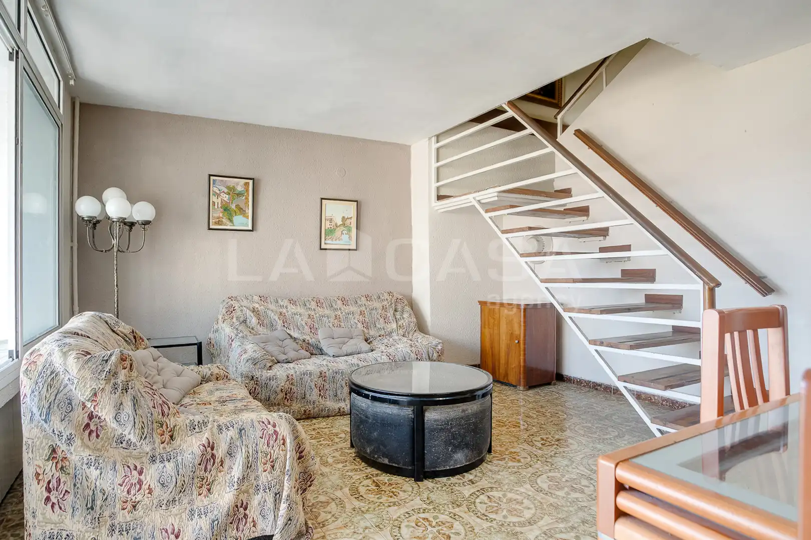 Sala d'estar de Dúplex en venda en Barcelona amb Balcó