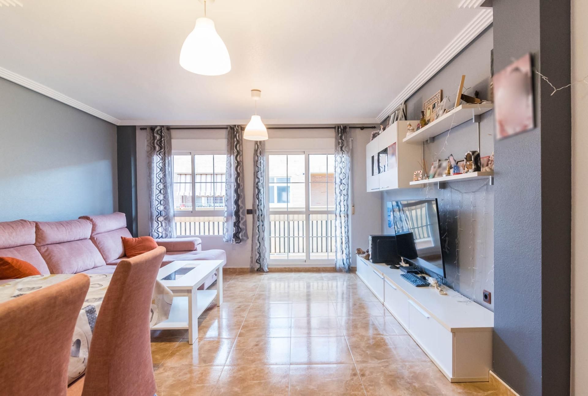 Sala d'estar de Àtic en venda en Beniel amb Calefacció, Terrassa i Balcó