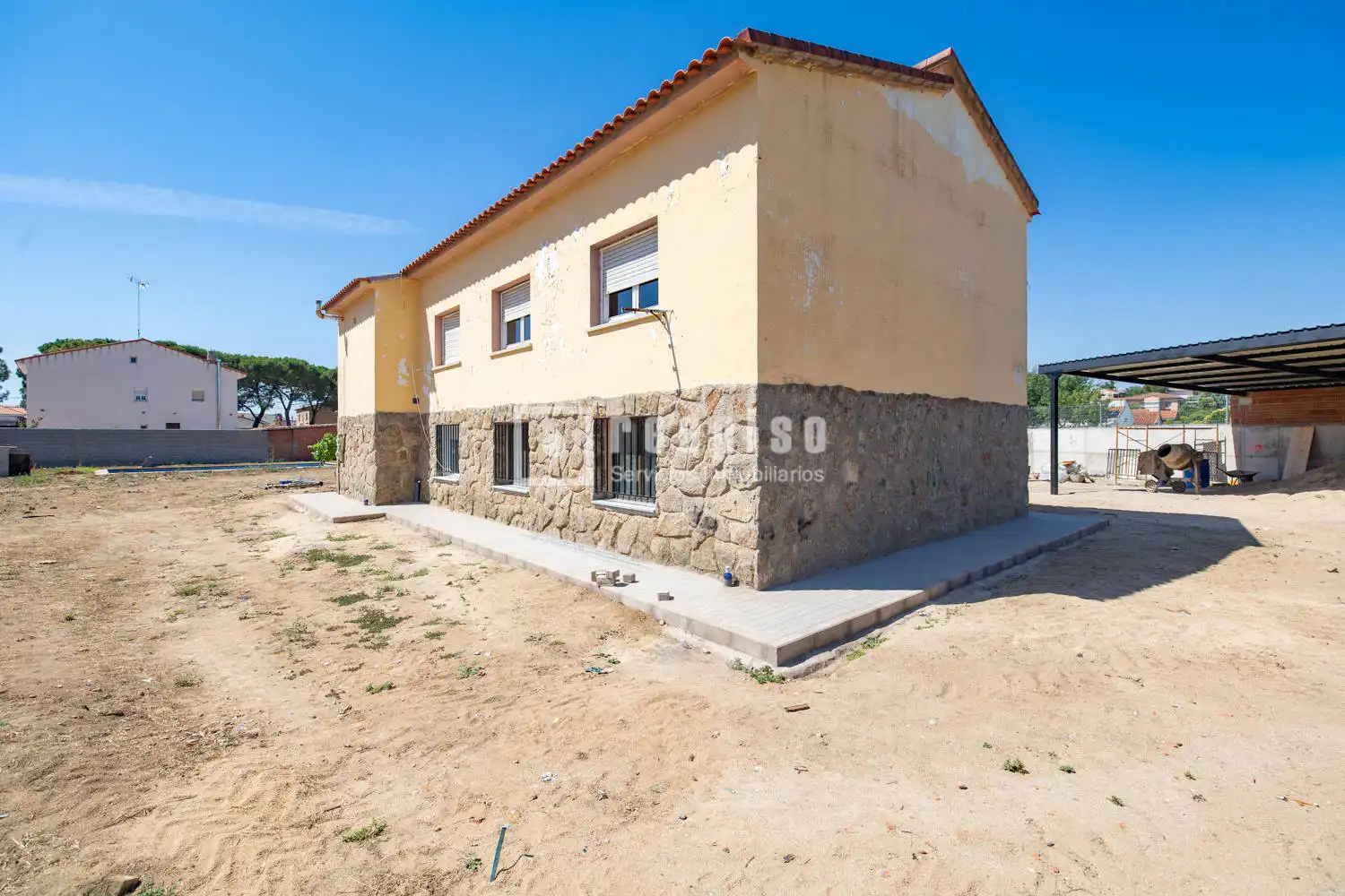 Vista exterior de Casa o chalet en venta en El Álamo con Calefacción, Jardín privado y Terraza