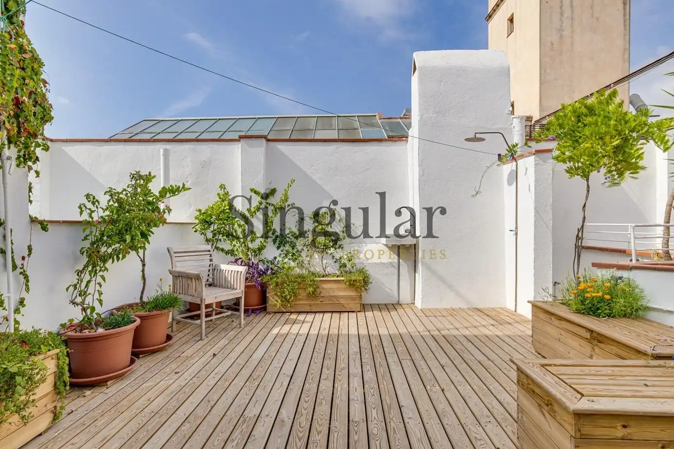 Terrasse von Maisonette zum Verkauf in Barcelona mit Heizung, Terrasse und Abstellraum