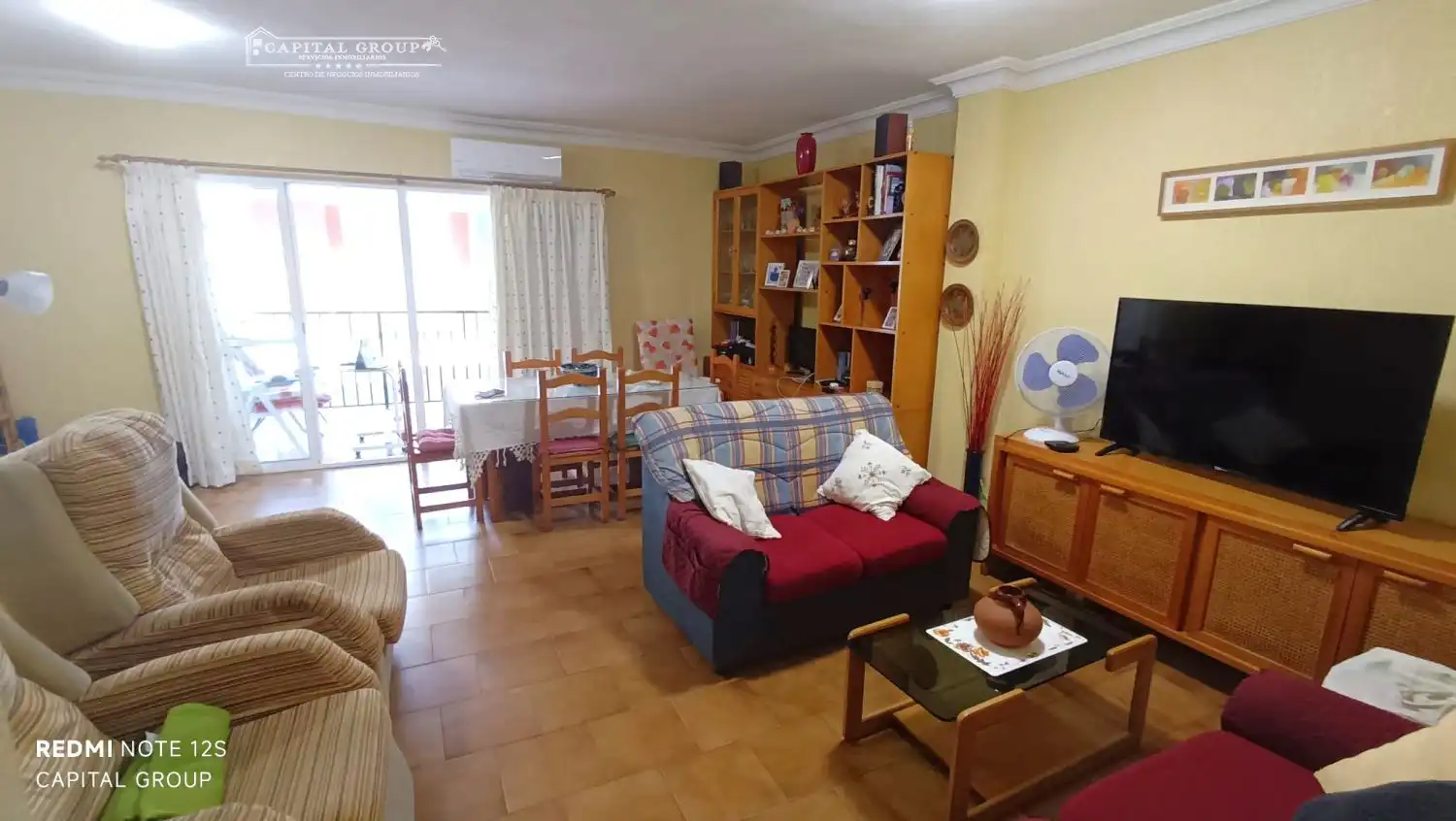 Sala de estar de Piso de alquiler en Punta Umbría con Aire acondicionado, Terraza y Amueblado