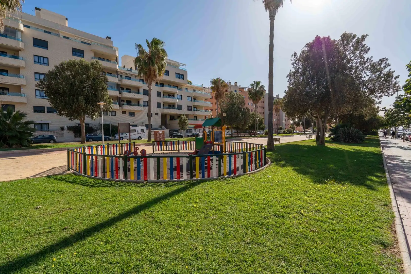 Exterior view of Flat for sale in Almería  with Air Conditioner, Terrace and Storage room
