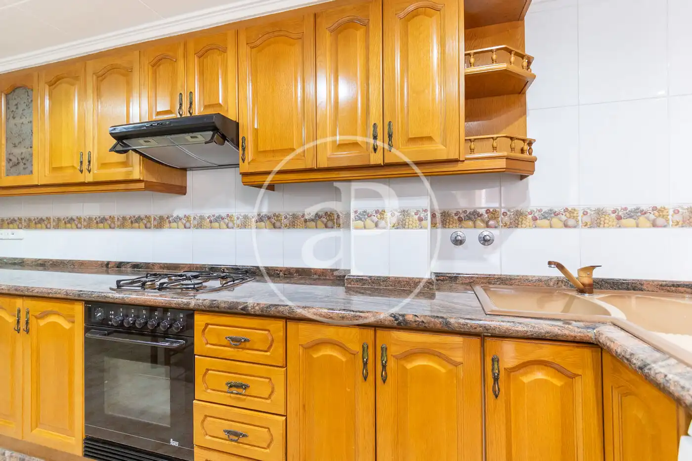 Kitchen of Flat for rent in Valencia  with Air Conditioner, Heating and Furnished