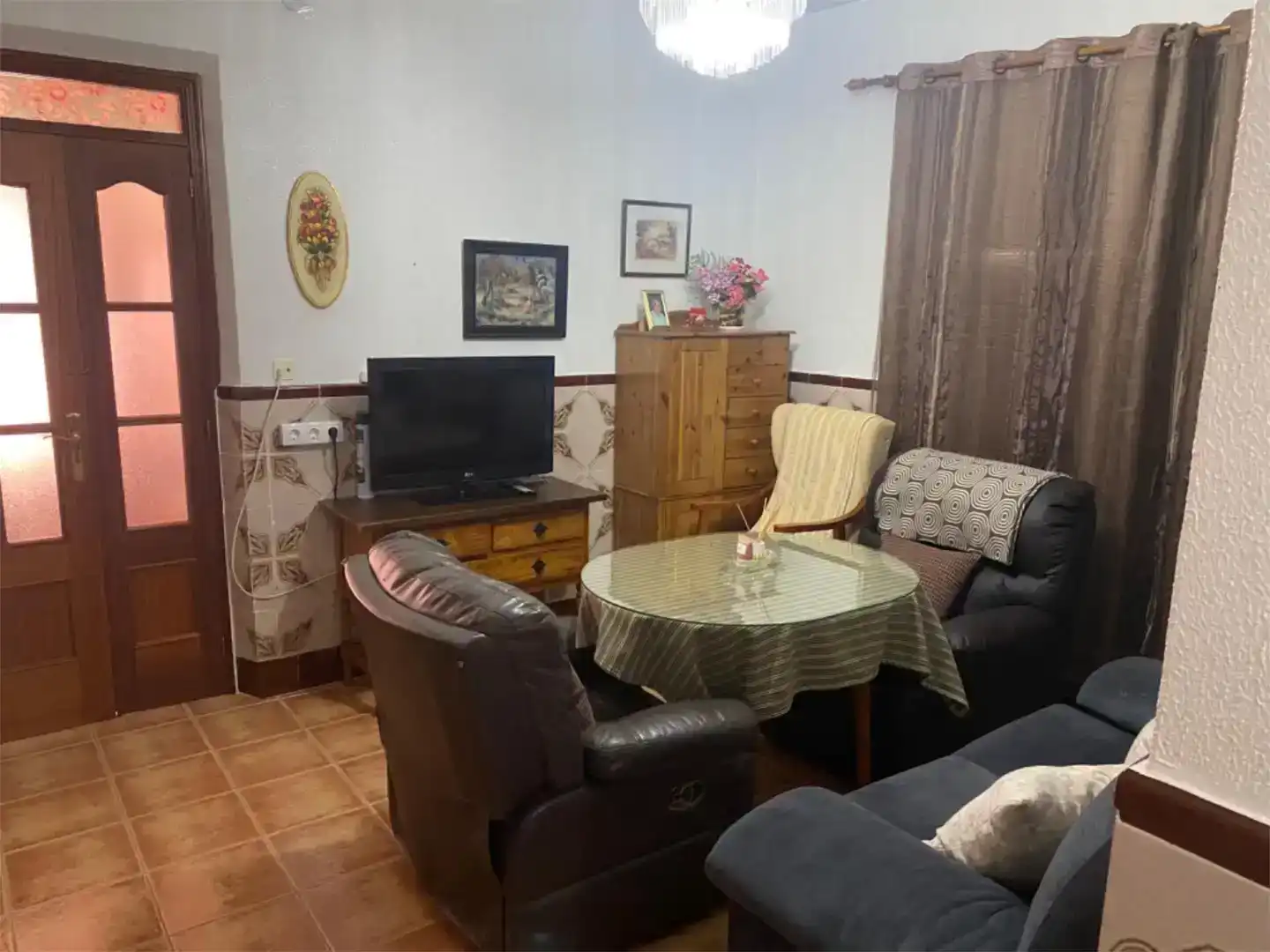 Sala d'estar de Casa adosada en venda en Solana de los Barros amb Aire condicionat, Traster i Moblat