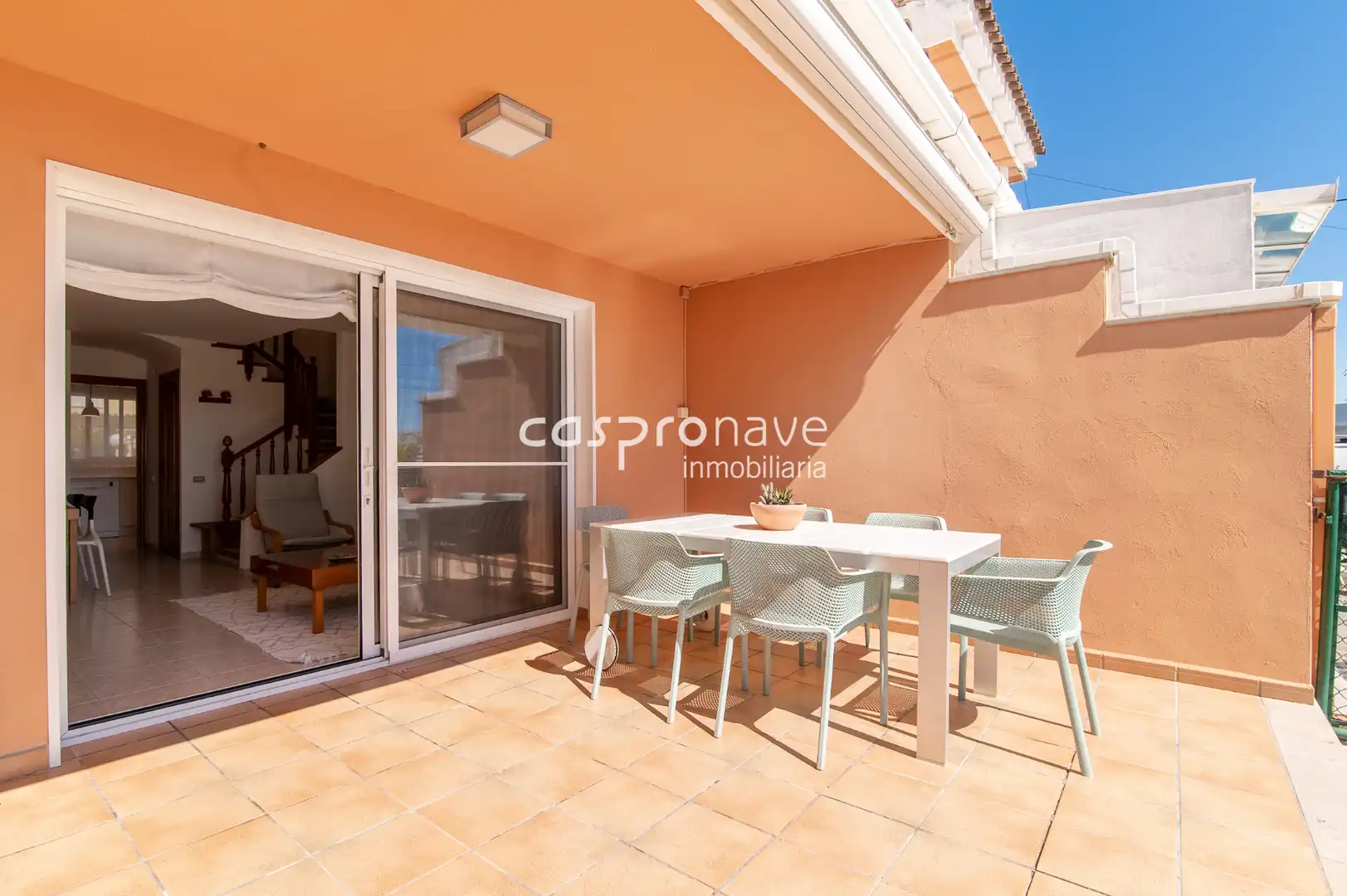 Terrassa de Casa adosada en venda en Almazora / Almassora amb Aire condicionat, Jardí privat i Terrassa