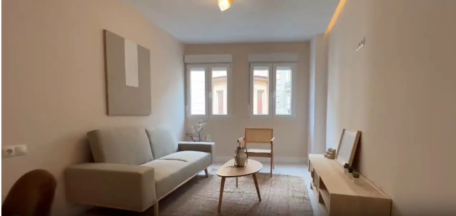 Sala de estar de Piso de alquiler en Elche / Elx con Aire acondicionado y Amueblado