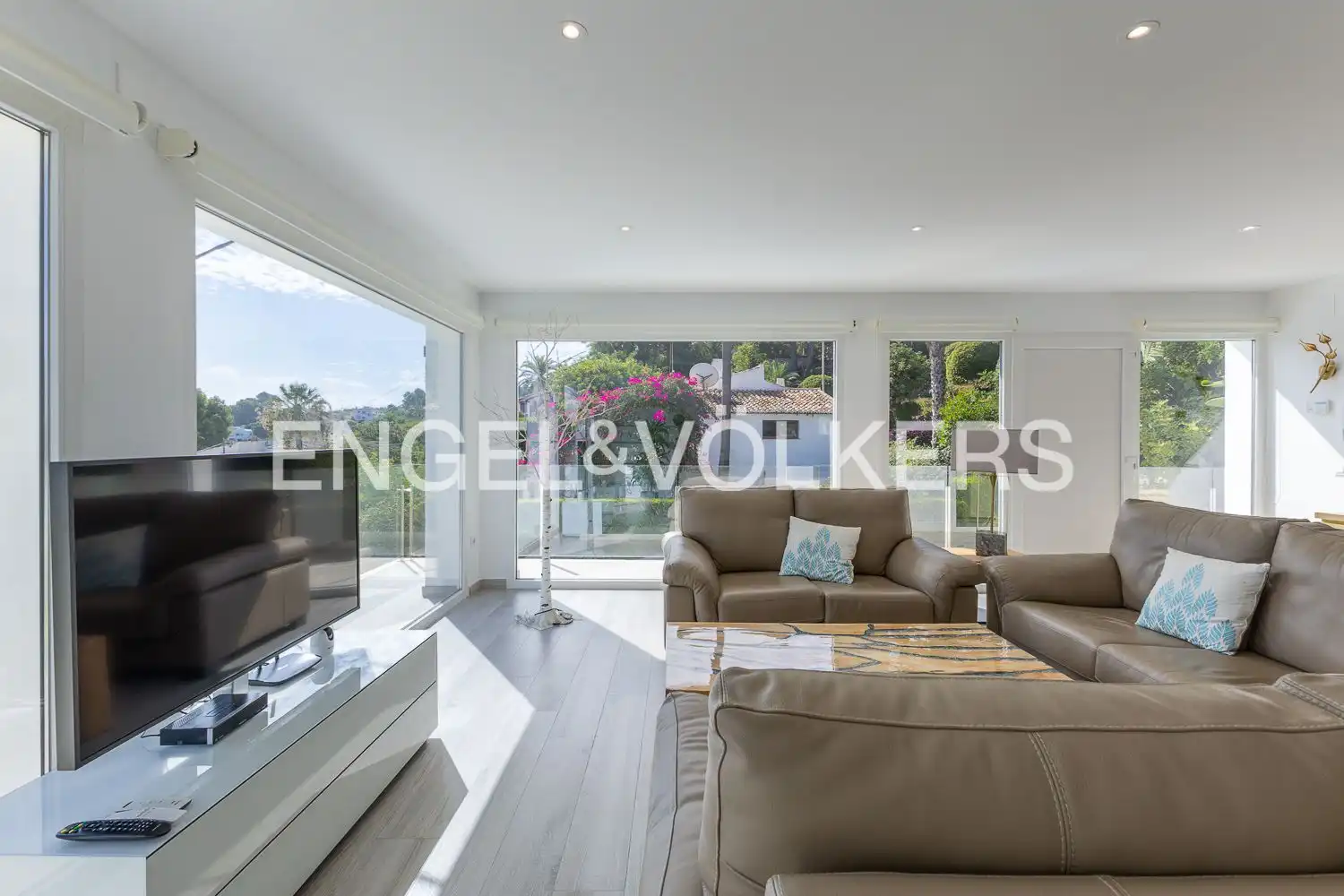 Sala d'estar de Casa o xalet en venda en Jávea / Xàbia amb Aire condicionat, Calefacció i Jardí privat