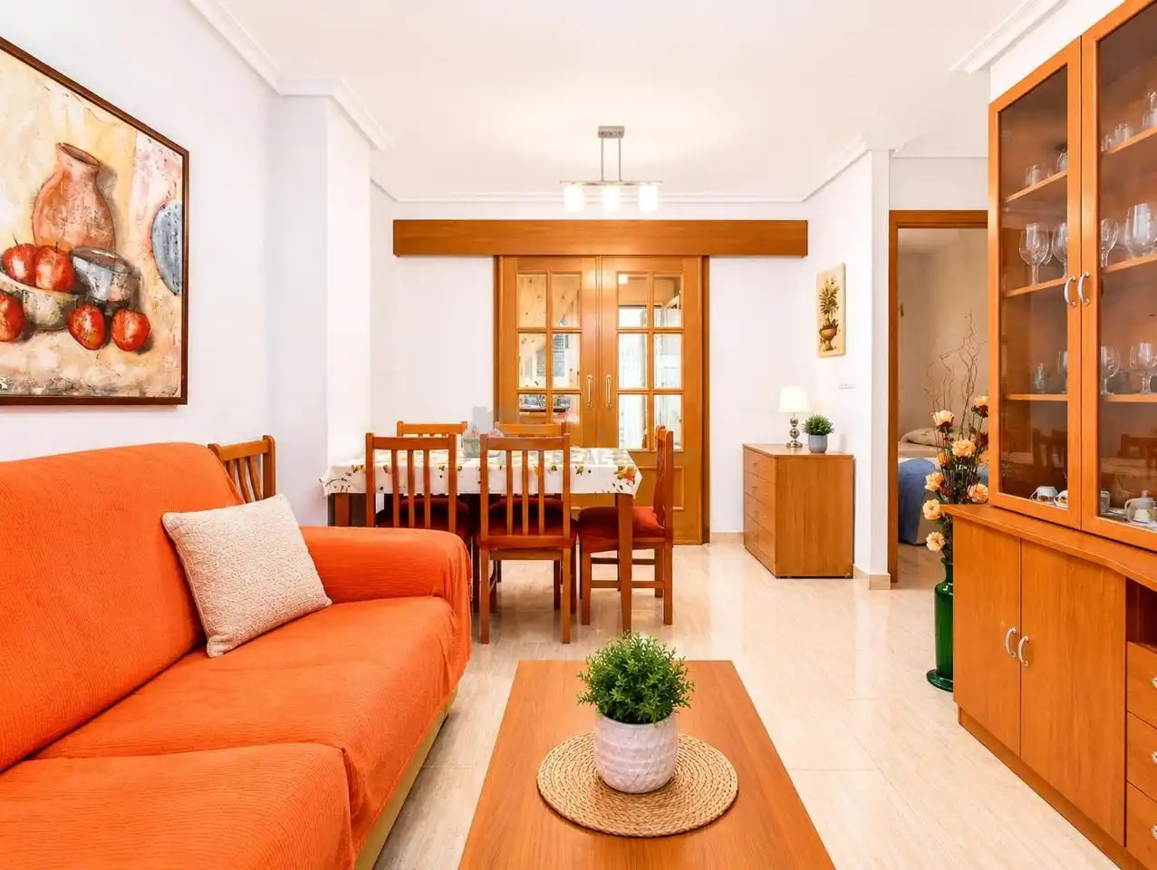 Sala de estar de Planta baja en venta en Oropesa del Mar / Orpesa con Aire acondicionado, Terraza y Trastero