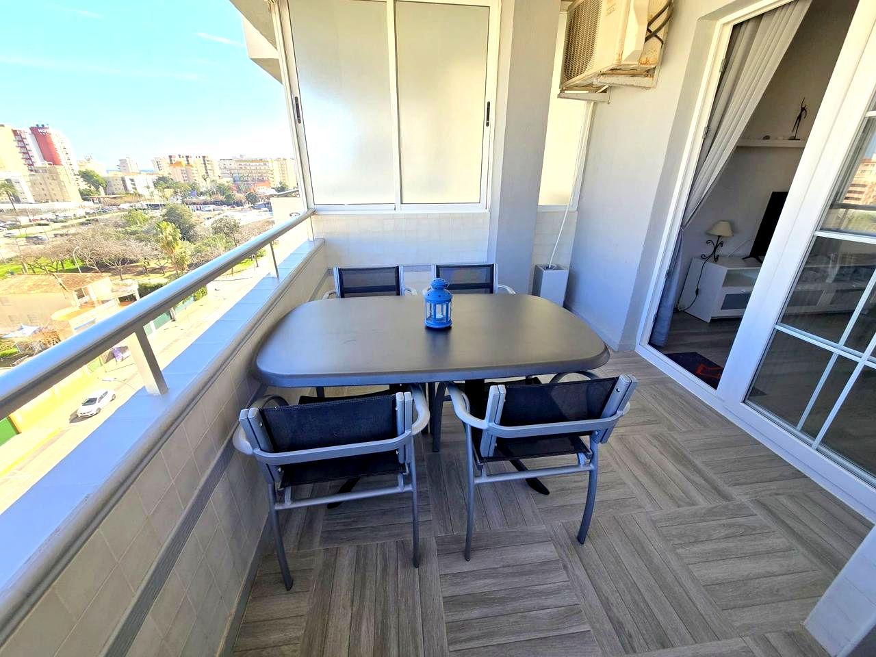 Terrassa de Apartament de lloguer en Gandia amb Aire condicionat, Terrassa i Moblat