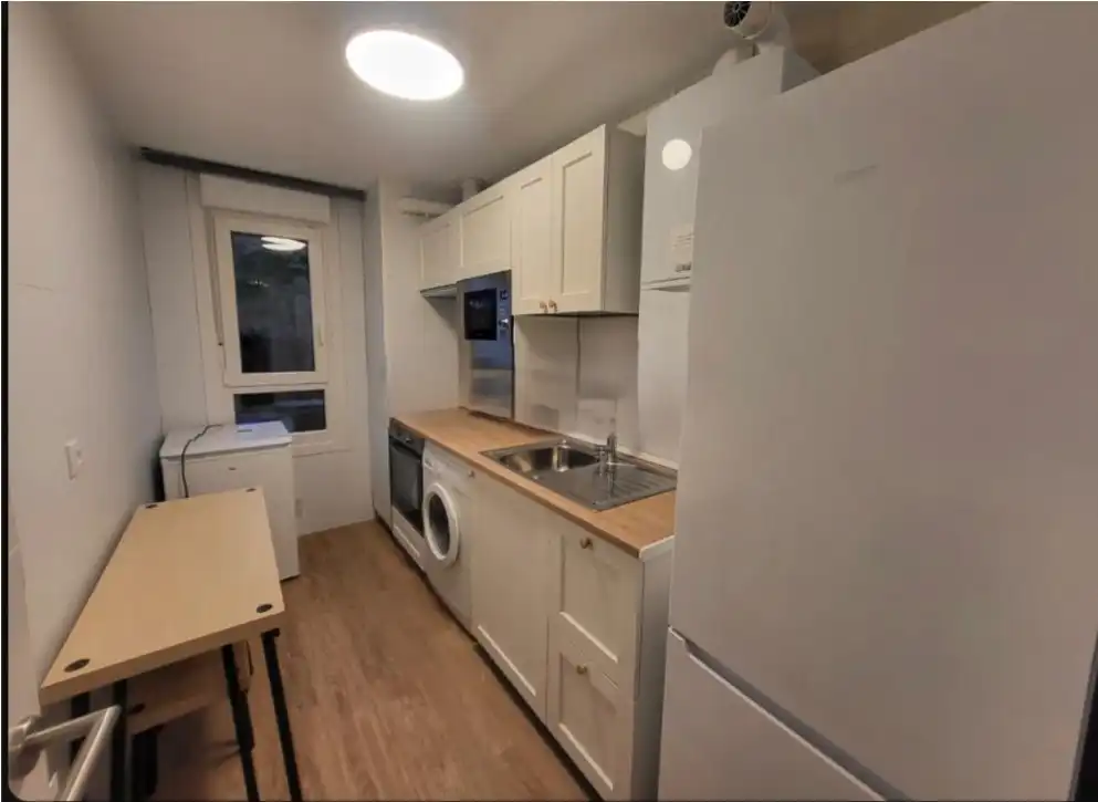 Küche von Wohnung zur Miete in Donostia - San Sebastián  mit Heizung, Parkett und Möbliert