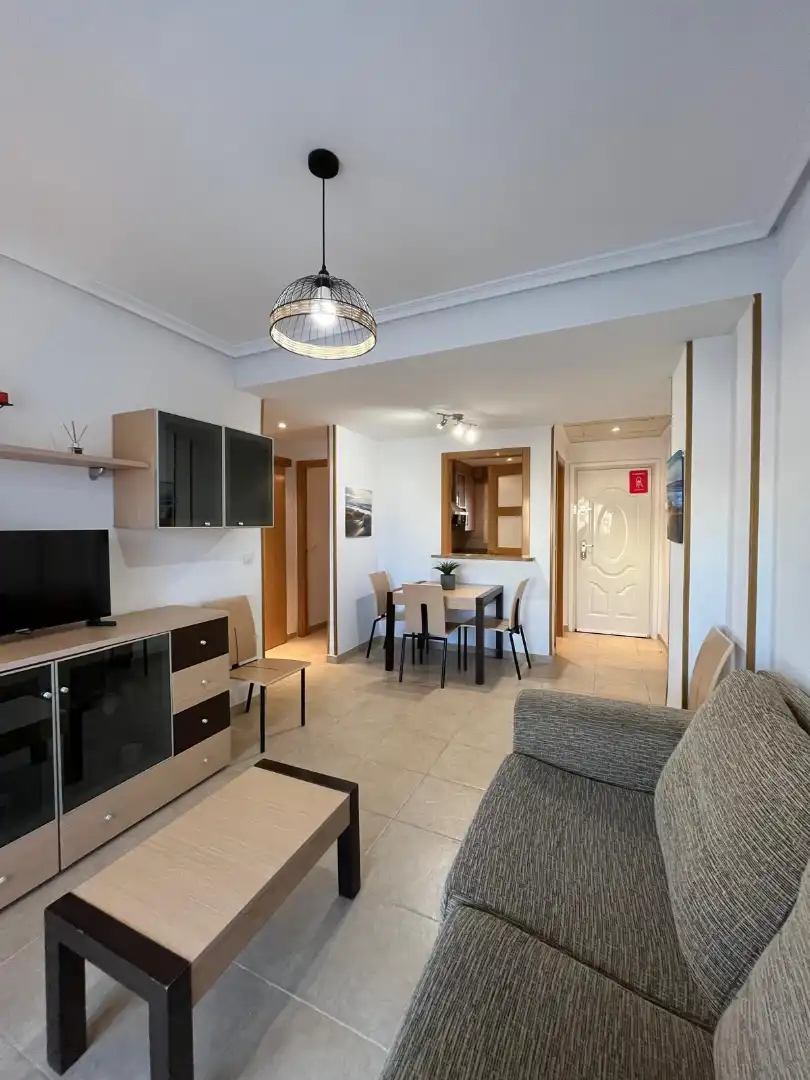 Sala de estar de Apartamento de alquiler en Oropesa del Mar / Orpesa con Aire acondicionado, Terraza y Amueblado
