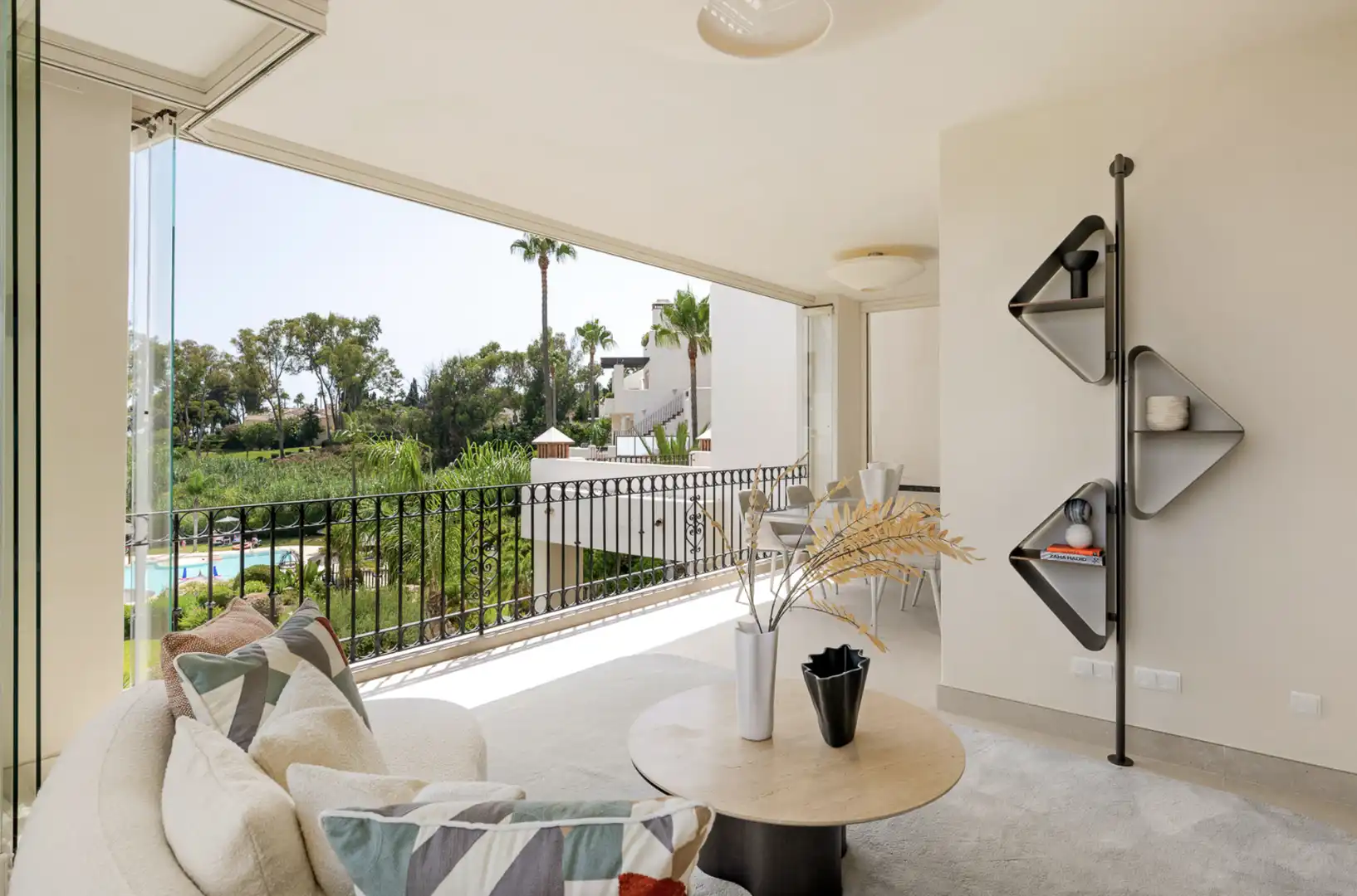 Terraza de Apartamento en venta en Estepona con Aire acondicionado, Terraza y Piscina
