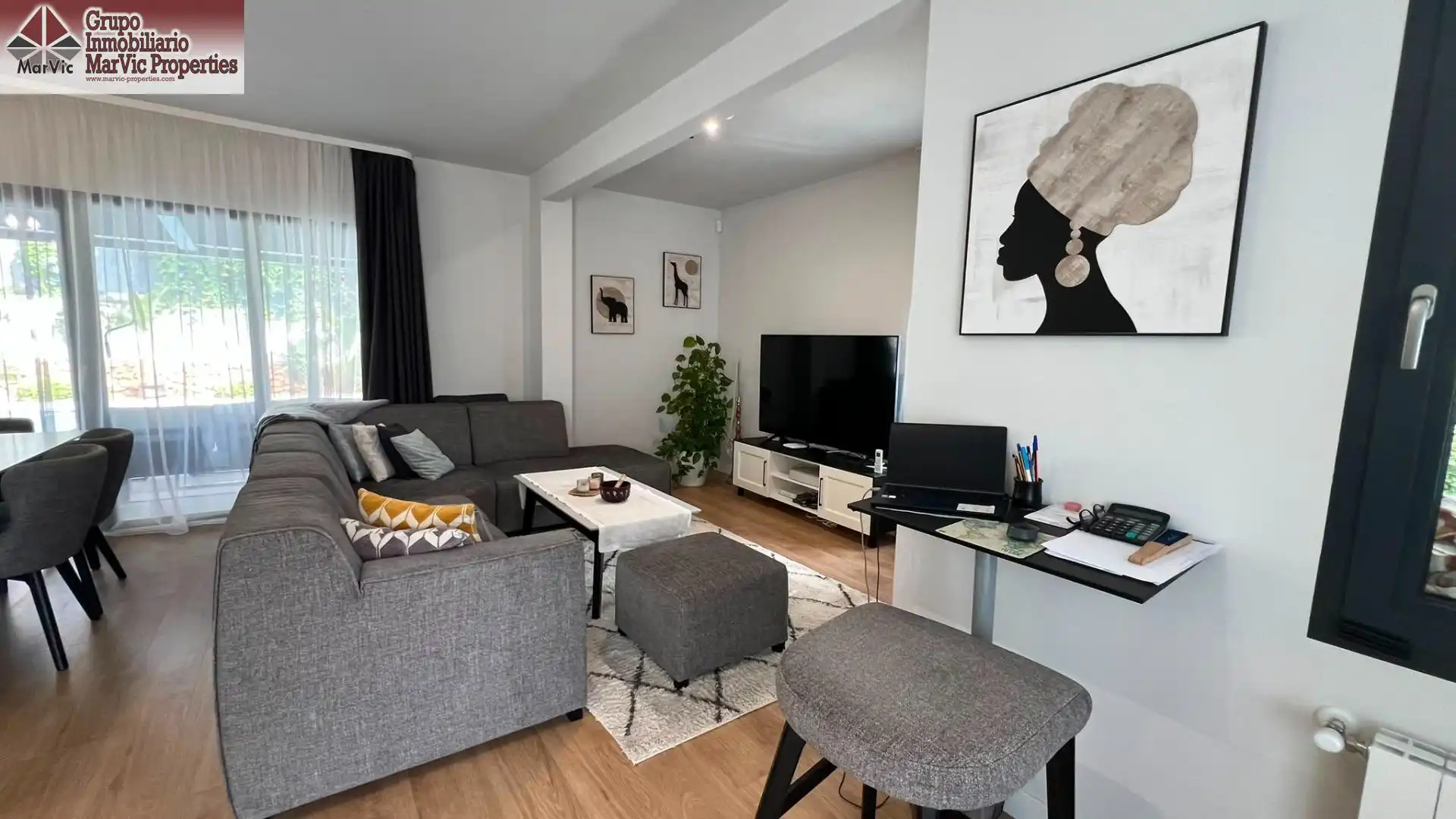 Sala de estar de Casa o chalet en venta en Benidorm con Aire acondicionado, Terraza y Piscina