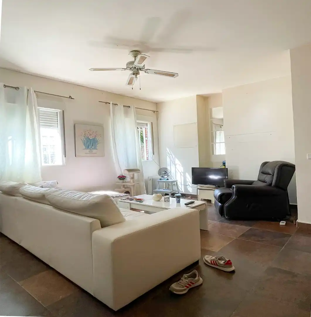 Sala de estar de Piso en venta en Móstoles con Jardín privado
