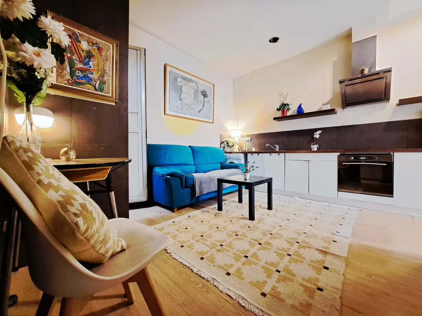 Sala de estar de Casa adosada en venta en Barcelona con Terraza
